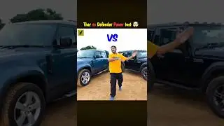Thar vs Defender Power Test 🤯 #Xfacts