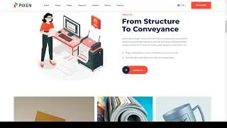 Pixen - Printing Services Company React Template online design printing tool