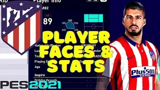 PES 2021 | Atl&eacute;tico Madrid | Player Faces & Stats