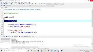 Max of three numbers  using logical operators