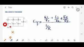 millman's theorem|lec 1|millman's theorem problems with solutions | millman's theorem explanation