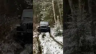 Jeep Wrangler JKU Sahara snow offroading #jeepwrangler4x4 #jeepwrangler