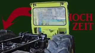 MB-trac 1000 Restauration #19 - Hochzeit Kabine und Fahrgestell