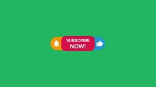 SUBSCRIBE NOW green screen animation | like subscribe and bell icon green screen background
