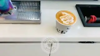 Slow Leaf Latte Art in Real Time &ndash; Satisfying Pour for Cappuccino Lovers