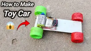 How to make Toy Car With DC motor DIY Mini Toy Car DIY Easy Project Battery Car At home #Viral
