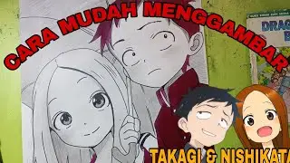 cara mudah menggambar anime #drawing #animeeart #art #sketch 