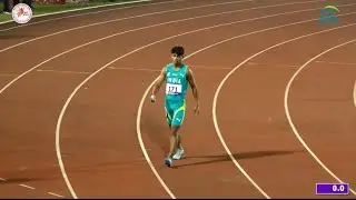 MEN'S 100M RUN || 4th South Asian Senior Athletics Championship -2025 |