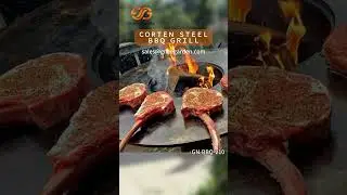 Elevate Your Backyard Gatherings with a Stylish Corten Steel BBQ #outdoorcooking #bbqgrill  #grill