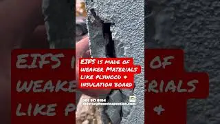 How to tell the difference between stucco and EIFS aka synthetic stucco on the siding of a home.