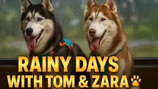 Rainy Days with Tom & Zara 🌧🐶 | Cozy Husky Moments & Chill Vibes | HuskyLife Vlog