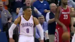 VICIOUS Westbrook Dunk Seals OKC Victory vs the Rockets | 11/16/16