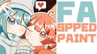 【FA】【イラストメイキング】PPPP🎮 初音ミク 重音テト  【Speed Painting】