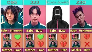 Squid Game Players Who Love Or Hate Mother Vs Baby | Squid Game Who Love  Baby & Mother Facts!