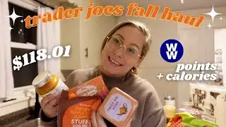 TRADER JOE'S FALL HAUL | WW GREEN PLAN POINTS + CALORIES INCLUDED | WEIGHT WATCHERS | SOMETHING TINA