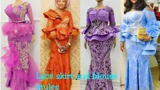 Gorgeous and Elegant lace skirt and blouse styles