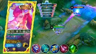 BEST NOVARIA COLLECTOR SKIN BUILD TO ALWAYS DOMINATE IN EARLY TO LATE GAME! | MOBILE LEGENDS