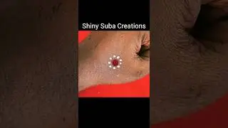 Simple Bindi Design By Shiny Suba Creations #bindi #pottu #artist #trending #1minutevideo