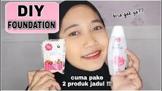 CARA MEMBUAT FOUNDATION DARI BEDAK VIVA + AIR MAWAR || tonton sampe selesai bikin kaget !!