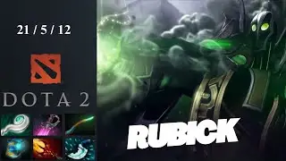 Rubick Mid Diff! 21/5/12 Carry Build MELTS Medusa 😱 | Dota 2 Highlights