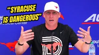 SMU coach Rhett Lashlee reacts to Arkansas coaching job rumors
