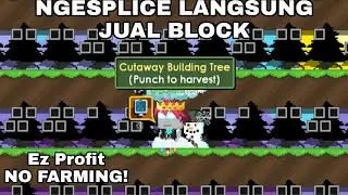 LAZY PROFIT WITH MASSING CUTAWAY BUILDING !! || NO FARMING !! || GROWTOPIA INDONESIA 🇮🇩