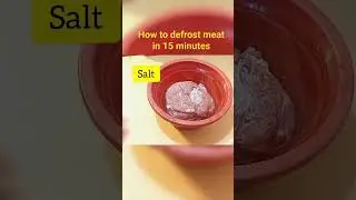 How To Defrost Frozen Meat In 15 minutes #lifehacks#shorts  #problemsolved #defrost