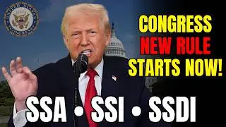 Congress Passes New Rule! Apply Immediately &mdash; Major Social Security Changes NOW for SSA, SSI, SSDI