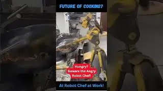Future of Cooking? ANGRY AI ROBOT CHEF UNLEASHED! #ai #robot #robotics #technology #lol #shoutoutot