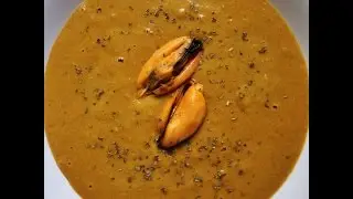 Crema de mejillones