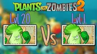 PvZ 2 - Max Level Bonk Choy Vs Level 1 Bonk Choy  Against Egyptian Zombies