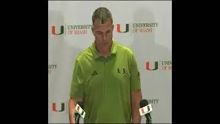 Mario Cristobal gives an Injury Update.