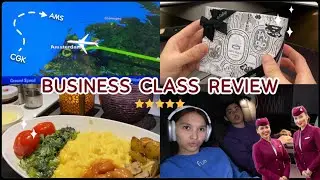 BEST BUSINESS CLASS FLIGHT - QATAR QSUITE REVIEW (JAKARTA - AMSTERDAM) 2022