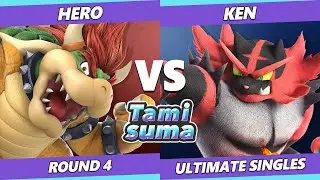 TAMISUMA 199 SSBU - Hero (Bowser) Vs. KEN (Incineroar) Smash Ultimate Round 4