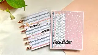 Taller álbum con anillas de planner
