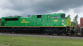 Fresh NBSR SD70M-2 (NBSR 6401) on CSX Q166, NS 1072, NS 1067, and more in Berea, OH on 7/14/21!