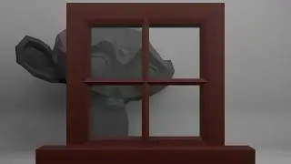 I Made a Low Poly Window for a Background in Blender