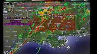 Pt. II -- Friday 01-09-26  Live Southeast Louisiana auto updating radar