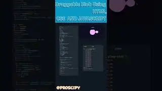 Draggable Blob Using HTML CSS and javascript