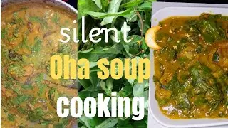Silent Cooking Vlog | Traditional Nigerian Oha Soup 🍲 | Calm Evening Kitchen
