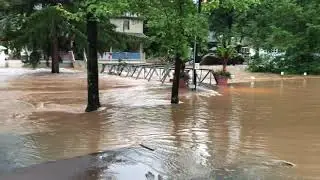 Flooding at Knoebels Amusement Resort