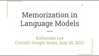 SPML Seminar Talk 11: Katherine Lee (Google Brain)