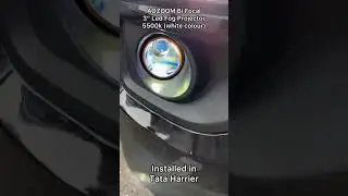 AOZOOM 3&rdquo; bi focal led fog projector installed in Tata Harrier