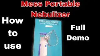 Mesh Nebulizer how to use ||Review in Hindi ||Portable Nebulizer for kids| Day11 #30dayvlogchallenge