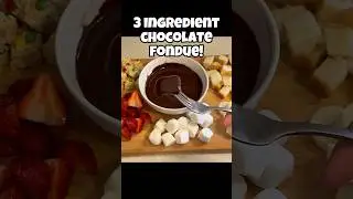 Простое шоколадное фондю из 3 ингредиентов #ДомашнееСвидание #ПростойРецепт #ШоколадноеФондю ￼