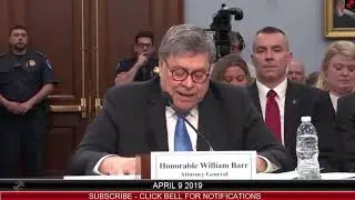 Bill Barr Opening Statement 4/9/18 Mueller Report & Budget Request
