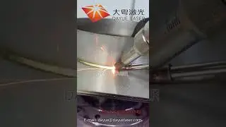 # Schwei&szlig;en von Metall  # welding metal  _ dayue laser welding machine hand weld metal tube / plate