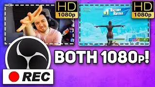 🎥 Separate 1080p HD Webcam & Gameplay OBS Studio @ Same Time!