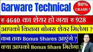 Garware Technical Fibres Share news I GARFIBRES Share bonus news I Garware Tech BONUS