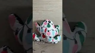 Рождественский светящийся лягушонок! #лягушки #жабы #зима #праздники #шитье #рукоделие #плюшевыеи...
